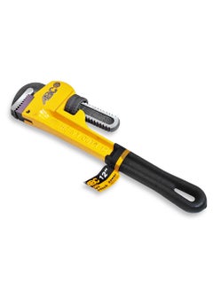 ABC Pipe wrench 12 inch , heavy duty metal body, adjustable jaw with strong teeth, comfortable non-slip handle, suitable for loosening and tightening pipes, valves, metal parts, etc., used in workshops, plumbing stores, and inside technician's kit.  - Image 2