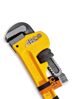ABC Pipe wrench 12 inch , heavy duty metal body, adjustable jaw with strong teeth, comfortable non-slip handle, suitable for loosening and tightening pipes, valves, metal parts, etc., used in workshops, plumbing stores, and inside technician's kit.  - Image 4