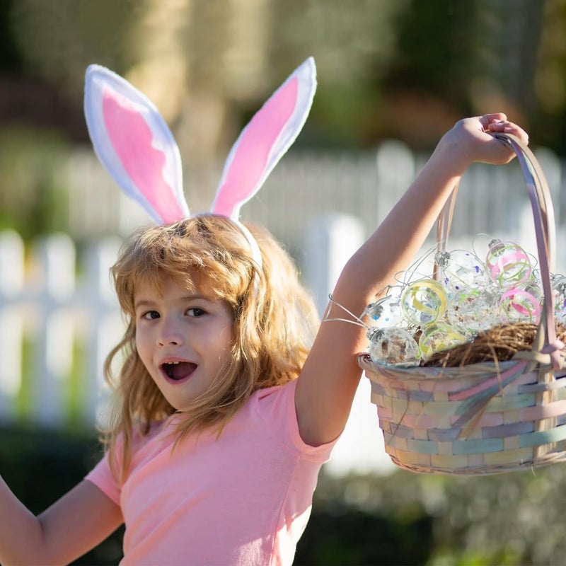 Marsui 18 قطعة زينة بيض زجاجي لعيد الفصح زينة معلقة من الزجاج الملون بيض مطلي يدويًا بألوان باهتة لتزيين شجرة الربيع مع خيط لتزيين المنزل الحفلات بأسلوب مطلي يدوي - Image 4