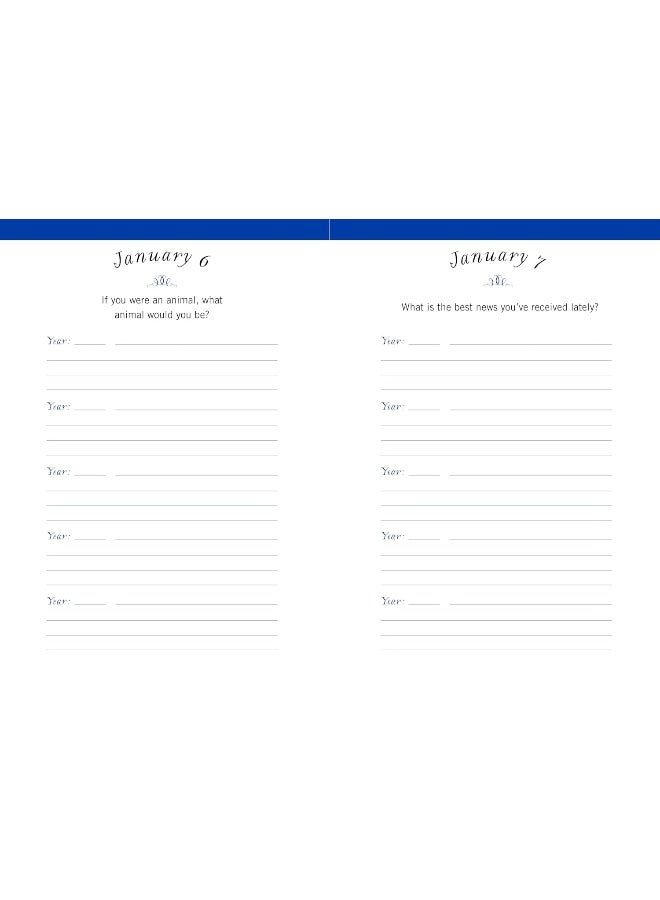 One Question a Day (Neutral): A Five-Year Journal: A Personal Time Capsule of Questions and Answers  - Image 4