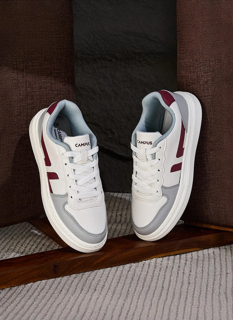 Campus VACRO Women Vacro Memory Foam Lace-Up Sneakers-Grey for Women | Best Price UAE