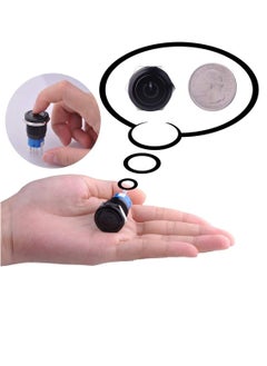 Y&D Push Switch Waterproof Marine Speakers 19mm Latching bu tton Black with LED Electroplated Metal Full Range Audio Motorcycle Stereo System Light Reset Function  - Image 3