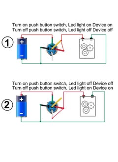 Y&D Push Switch Waterproof Marine Speakers 19mm Latching bu tton Black with LED Electroplated Metal Full Range Audio Motorcycle Stereo System Light Reset Function  - Image 4