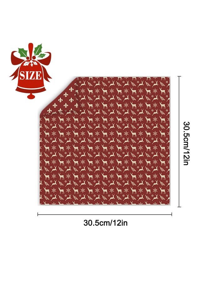 MIATTCLD Scrapbook Paper Winter Patterned Paper for Scrapbooking, 24 Sheets Double Sided Colorful Holiday Decorative Craft Papers for Junk Journals Greeting Cards Decoration (A, 12x12 IN) - Image 2