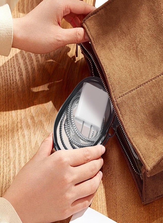 Hooshion Data Cable Organizer, Transparent Cable Storage Bag with Locking Hook, Portable Headphone Storage Box, Multifunctional Storage Bag, for Data Cables, Data Heads, Lipsticks, Earrings, Coins, Headphone - Image 5