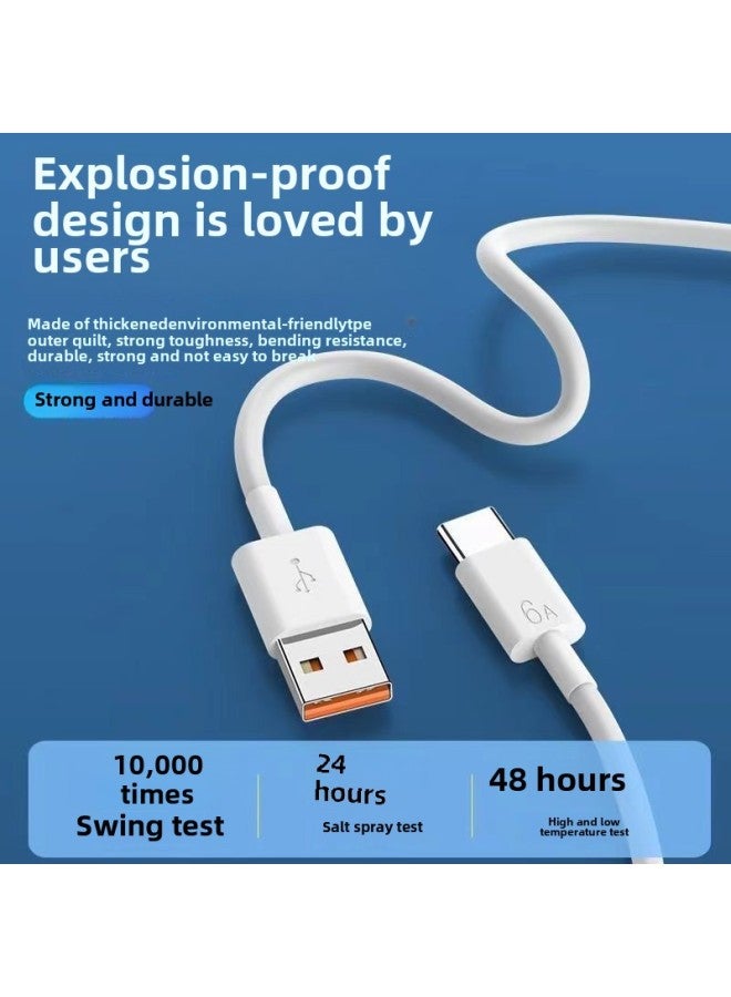 For Huawei 120W Super Fast Charging Head P50 Data Line Mate40 Glory Mobile Phone Charger 6A Flash Charging Line-Color:120w Will Return To Original Price Brand Compatibility_super Short Cable 0.3m 1 Charging Cable - Image 3