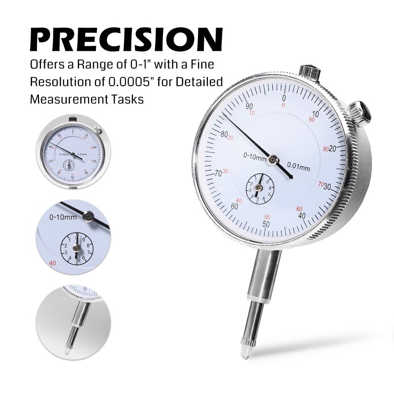SainSmart Genmitsu CNC Milling Machine Tramming Tool  Pro Calibration System with 1/2""  1/4""  1/8"" Shank and 0.001mm Precision Indicators  Ideal for Squaring  Leveling  and Machine Calibration - Image 3