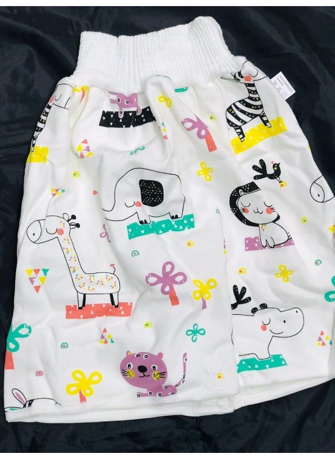 Generic 2 Packs Diaper Skirts/Shorts for Potty Training- Waterproof Bed Clothes for Baby Boy Girl Night Time-Washable Mattress Protection-Bedwetting and Incontinence Cover Pads for Babies(Design may Vary)  - Image 4