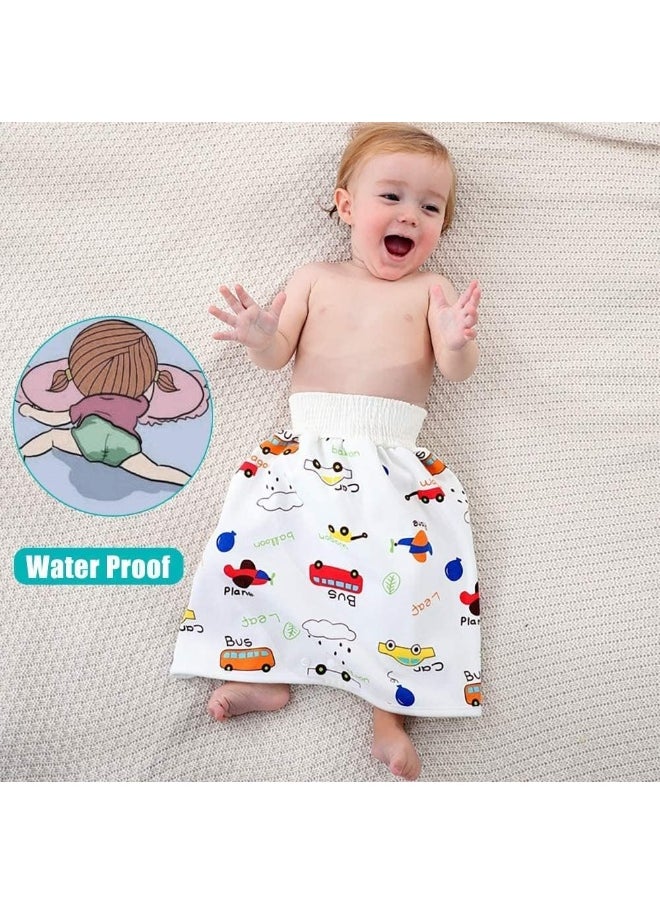 Generic 2 Packs Diaper Skirts/Shorts for Potty Training- Waterproof Bed Clothes for Baby Boy Girl Night Time-Washable Mattress Protection-Bedwetting and Incontinence Cover Pads for Babies(Design may Vary)  - Image 3