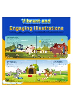 Kiddale Pack of 2 Rhymes Books 16 Farm and 16 Wild Animal Rhymes with 28 Sounds Each Ages 1-3  - Image 4