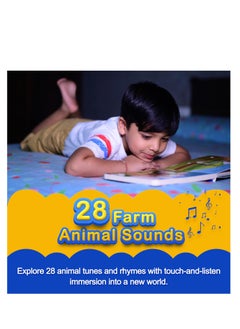 Kiddale Pack of 2 Rhymes Books 16 Farm and 16 Wild Animal Rhymes with 28 Sounds Each Ages 1-3  - Image 5