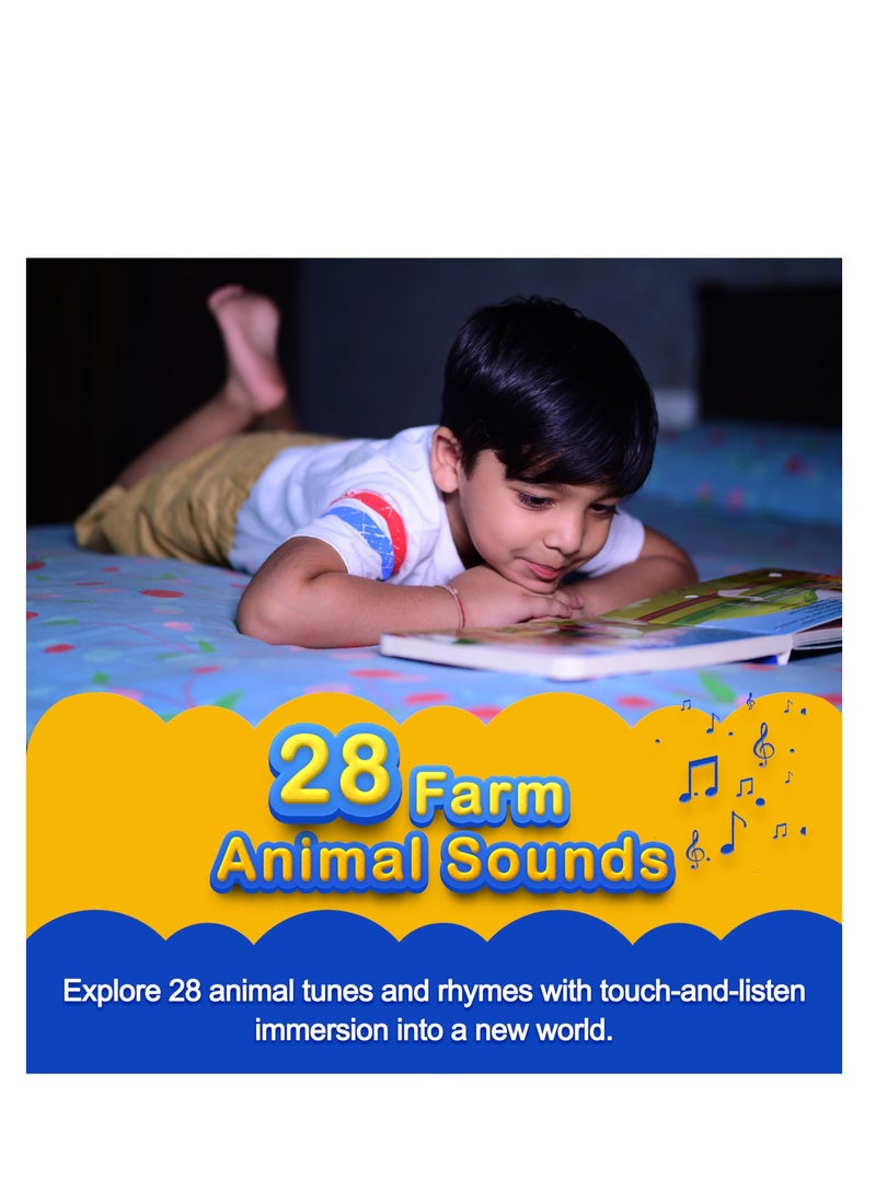 Kiddale Pack of 2 Rhymes Books 16 Farm and 16 Wild Animal Rhymes with 28 Sounds Each Ages 1-3  - Image 5