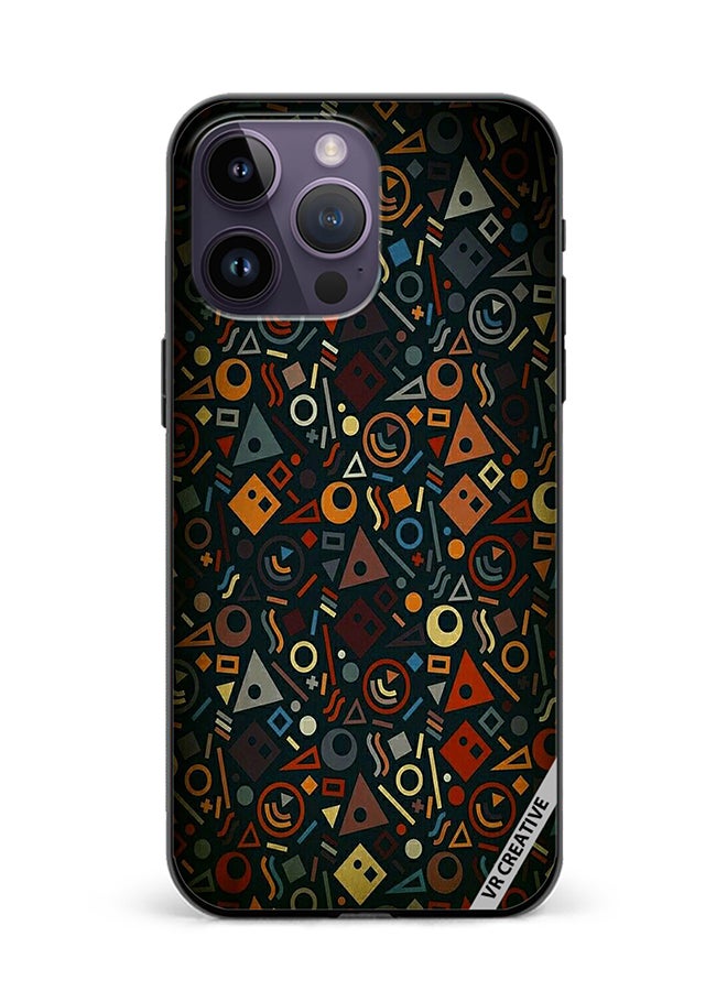 VR CREATIVE Protective Case Cover For Apple iPhone 15 Pro Maxin Pattern Design Multicolour - Image 1