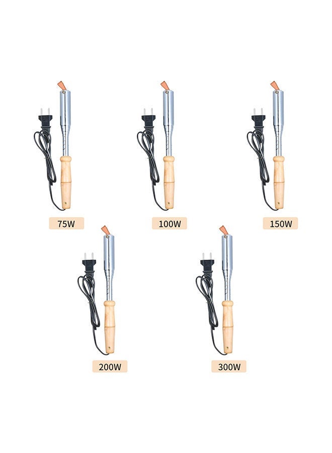 Electric Soldering Iron Flat Copper Head Welding Tool Silver/Beige - Image 4