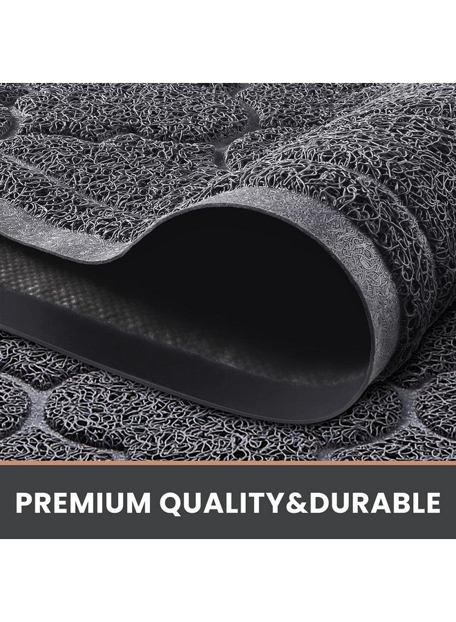 لوكسستيب سجادة باب LuxStep كبيرة 24 × 36 بوصة، سجادة باب داخلية وخارجية، سجادة أرضية بتصميم منخفض الارتفاع غير قابلة للانزلاق، سجادة ترحيب متينة للباب الأمامي تحجز الأوساخ والغبار للمدخل والفناء والجراج، لون رمادي - Image 3