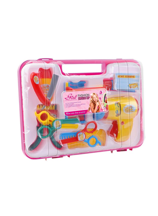 Boys' Barber Toy Parent-Child Interactive Simulation Hair Cutting Tool Children's Play Toy Set-Color:80215D - Image 3