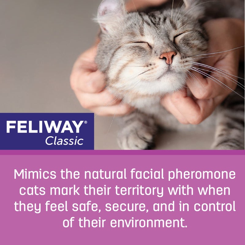 FELIWAYÂ® Classic 30 Day Cat Calming Refill for Pheromone Diffuser, 48ml - Helps Reduce Common Signs of Stress in Cats & Kittens, Enhanced Calming - Image 5