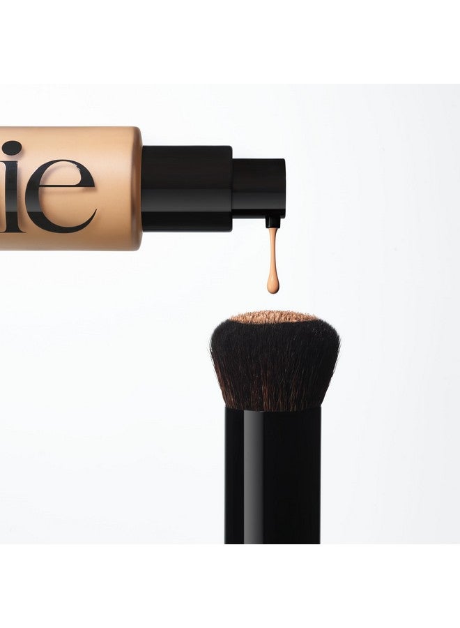 Saie فرشاة الأساس المدببة فائقة النعومة، فرشاة توزيع المكياج بشعيرات صناعية لدمج سهل، نباتية، خالية من القسوة (1 قطعة) - Image 3