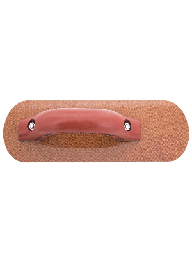 MARSHALLTOWN Resin Hand Float, 16 x 3-1/2 Inch, DuraSoft Handle, Round End Laminated Canvas Cement Finishing Tool, Easily Works Color Hardeners into Concrete, Made in USA, 4499RD - Image 2