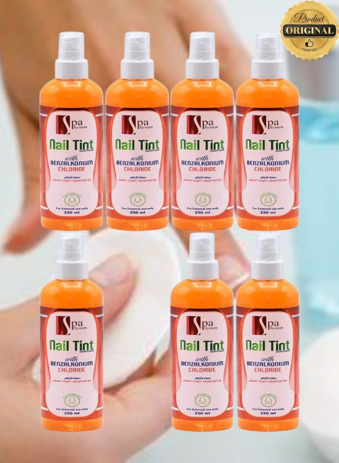سبا سيستم 7 قطع صبغة أظافر بكلوريد البنزالكونيوم للاستخدام الخارجي فقط 250 مل - Image 1