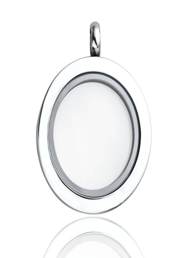 Jovivi 25mm Living Floating Charm Memory Locket Necklace - 316 Surgical Stainless Steel Secure Buckle Closure - Image 5