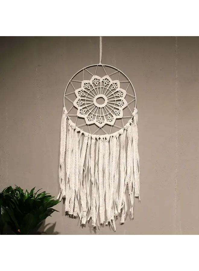 Bohemian Handmade Macrame Wall Hanging Tapestry Art Deco Style Woven Wall Art Set Of 2pcs - Image 5