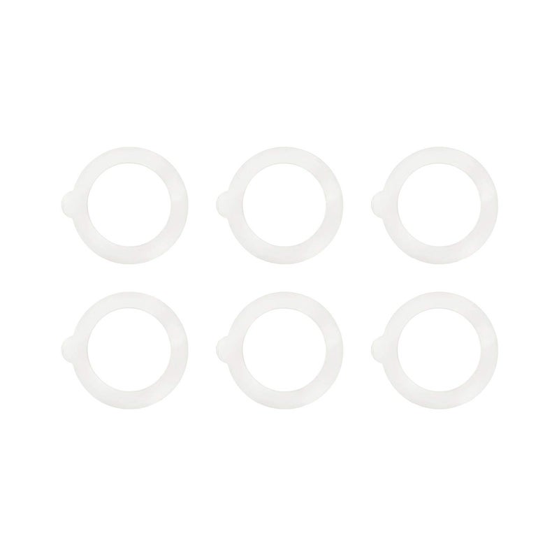 Bormioli Rocco Glass Co 6 Piece Fido Jar Replacement Gaskets, 3.25", White - Image 2