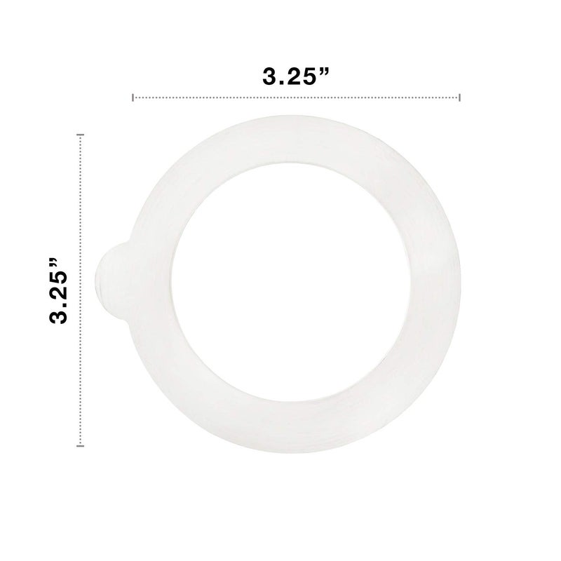 Bormioli Rocco Glass Co 6 Piece Fido Jar Replacement Gaskets, 3.25", White - Image 3