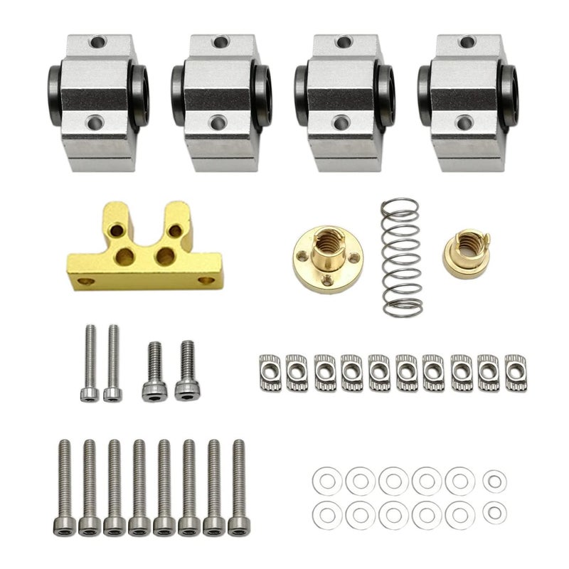Doesbot Doesbot CNC 3018 X-axis Upgrade Kit Matching for CNC Z-axis Sliding Table (Suitable for 10mm Diameter Optical Axis)  - Image 1