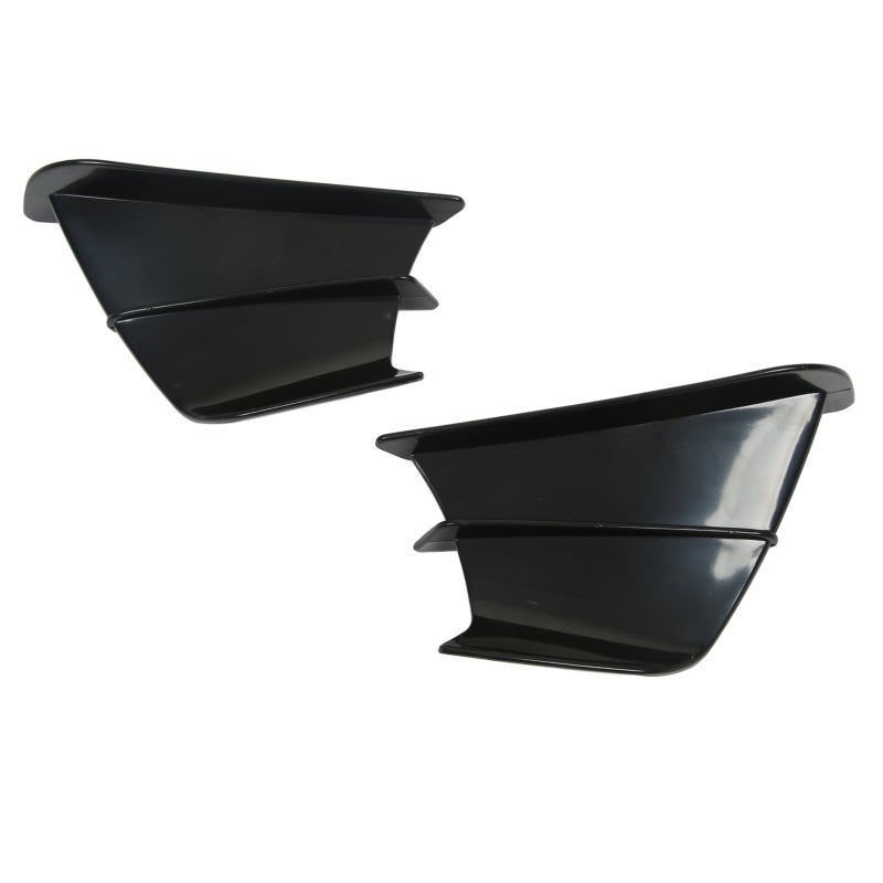 Motorcycle Winglet Glossy Black 3D Curved Surface Design Motorcycle Side Spoiler - Aerodynamic Downforce Increase Motorcycle Fairing Winglets for R1 R3 R25 NINJA400 Z900 CBR650 - Image 2