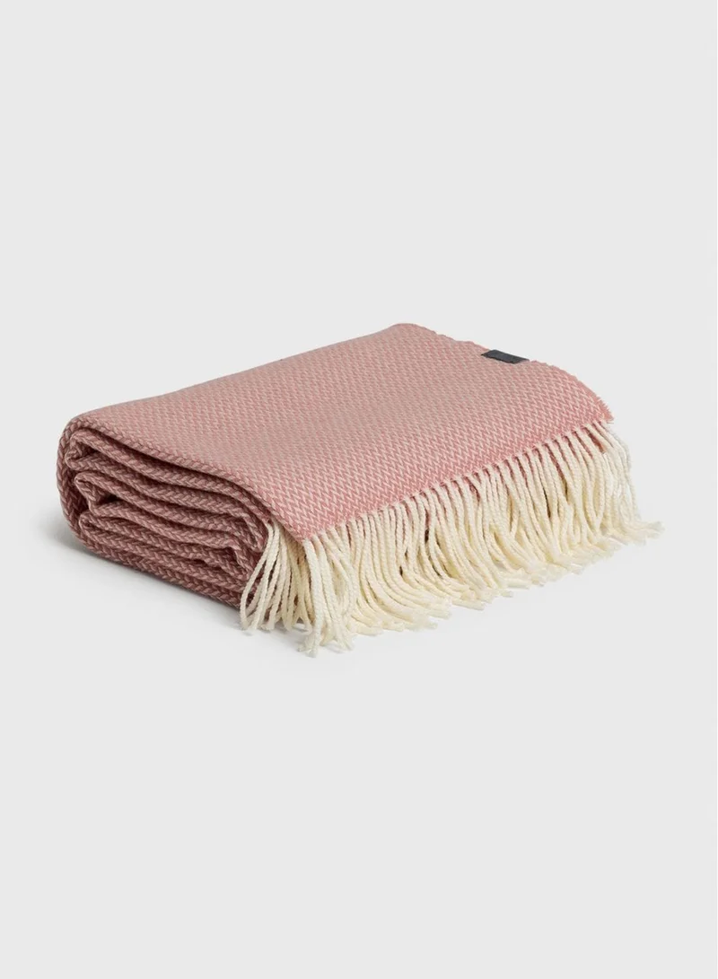 GANT Medium Pale Coral Parquet Throw