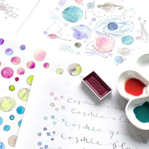 Kuretake GANSAI TAMBI GRANULATING COLOR II 5 colors set Watercolor Paint Set ProfessionalQuality for Artists and Crafters APCertified Made in Japan - Image 3