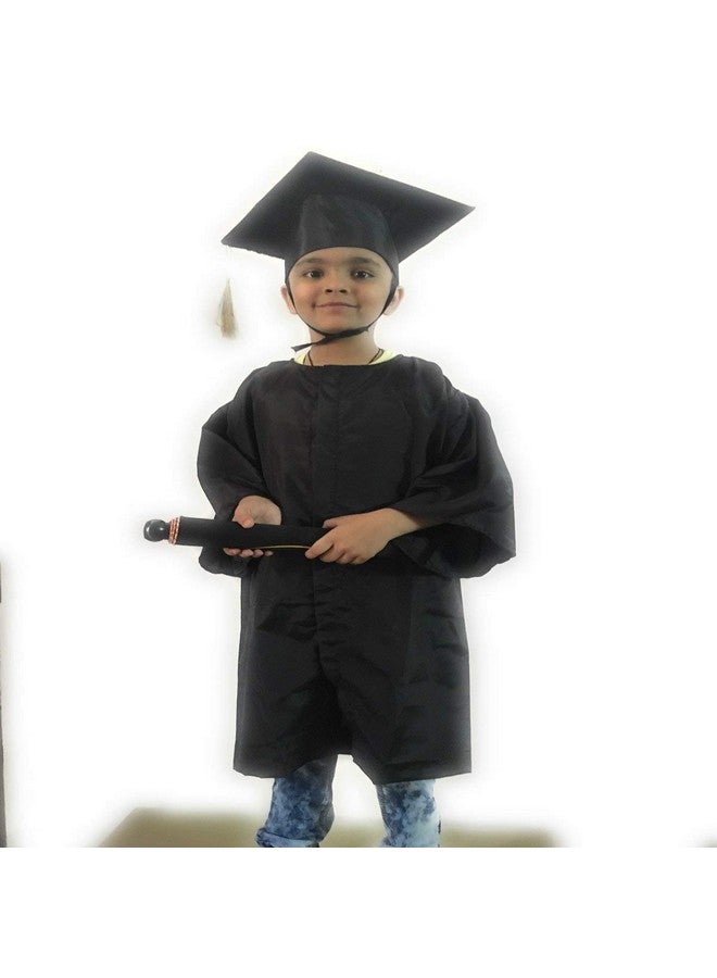 Fancydresswale Fancydresswale Convocation Gown Graduation Dress (Black, 7-9 Years) - Image 2