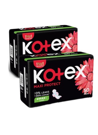 Maxi Protect Thick Pads, Super Size Sanitary Pads with Wings, 2 Sanitary Pads 100 Pieces - pzsku/Z3CAF902D0672A86E8FA7Z/45/_/1728434670/f248b7db-694c-4033-b547-403da434c74d
