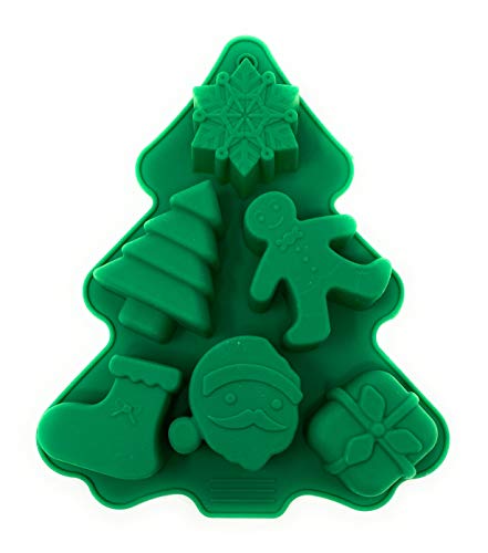Coop & Hunt 3 Christmas Silicone Baking Molds for Making Holiday Chocolate Candy, Soap, Candles, Bath Bombs, Fondant, Cake & Ice Cubes - Image 3