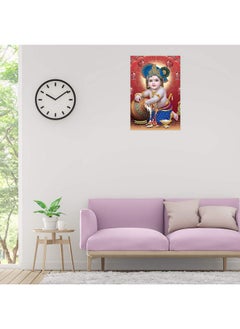Paper Plane Design PAPER PLANE DESIGN Religious Baby Krishna Poster for Pregnant Women Bal Roop Kanha Kanhaiya (A3)  - Image 3