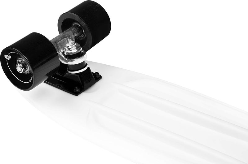 Retrospec Quip Mini Cruiser Skateboard 22.5" Classic Retro Plastic Cruiser Complete Skateboard with ABEC 7 Bearings and PU Wheels Compact Board w/Grippy, Molded Waffle Deck - Image 5