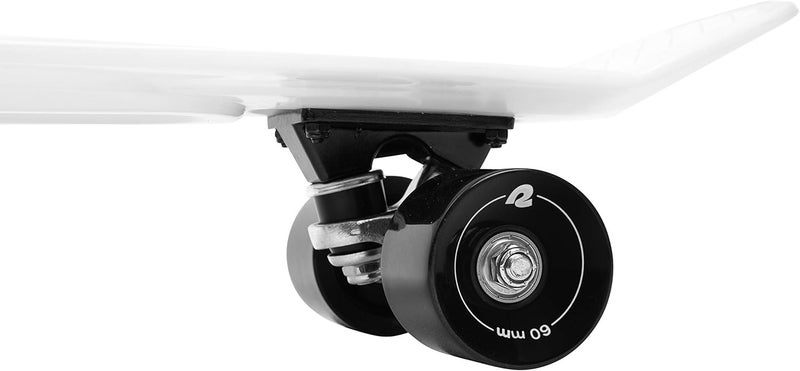 Retrospec Quip Mini Cruiser Skateboard 22.5" Classic Retro Plastic Cruiser Complete Skateboard with ABEC 7 Bearings and PU Wheels Compact Board w/Grippy, Molded Waffle Deck - Image 4