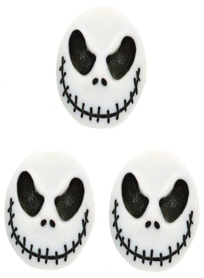 Dress It Up Disney's Nightmare Before Christmas Jack Skellington Buttons by Dress It Up Buttons and Embellishments - 3 Pieces - Jack Smirk - Image 3