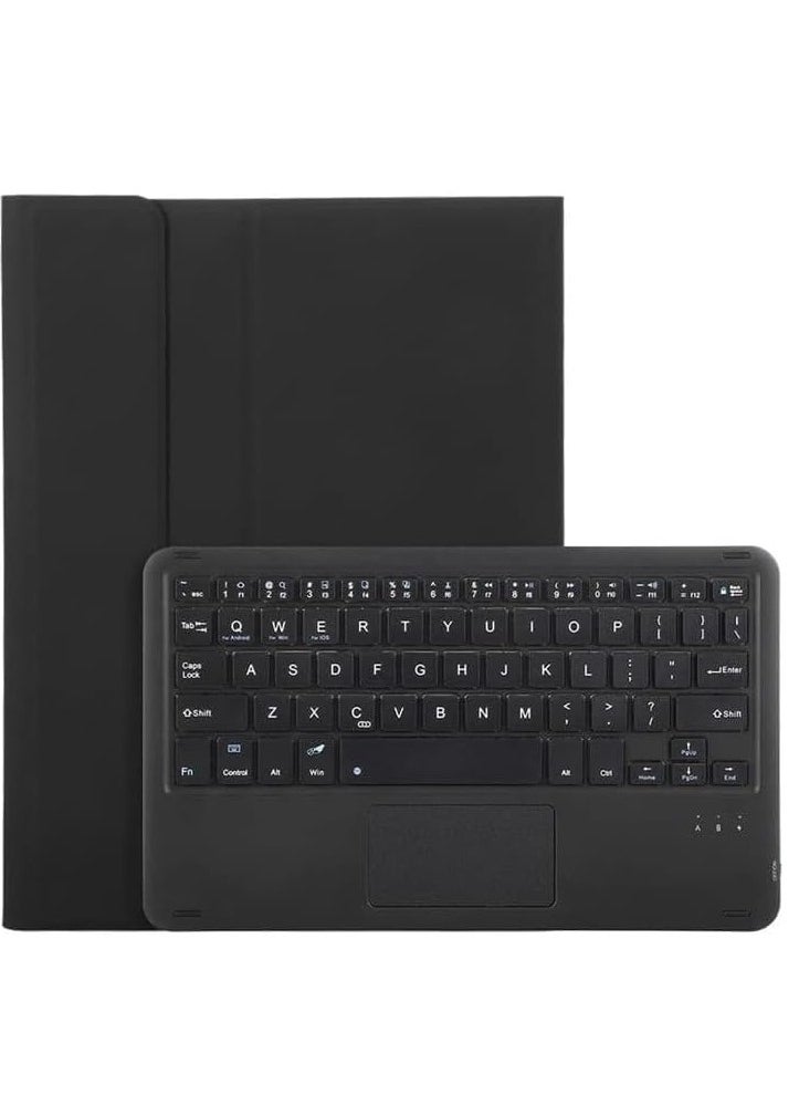 Touchpad iPad 10th Generation Case with Keyboard, Smart Detachable Keyboard Folio Cover for New iPad 10th Gen 10.9" 2022 (A2696/A2757/A2777), Built-in Pencil Holder, Black