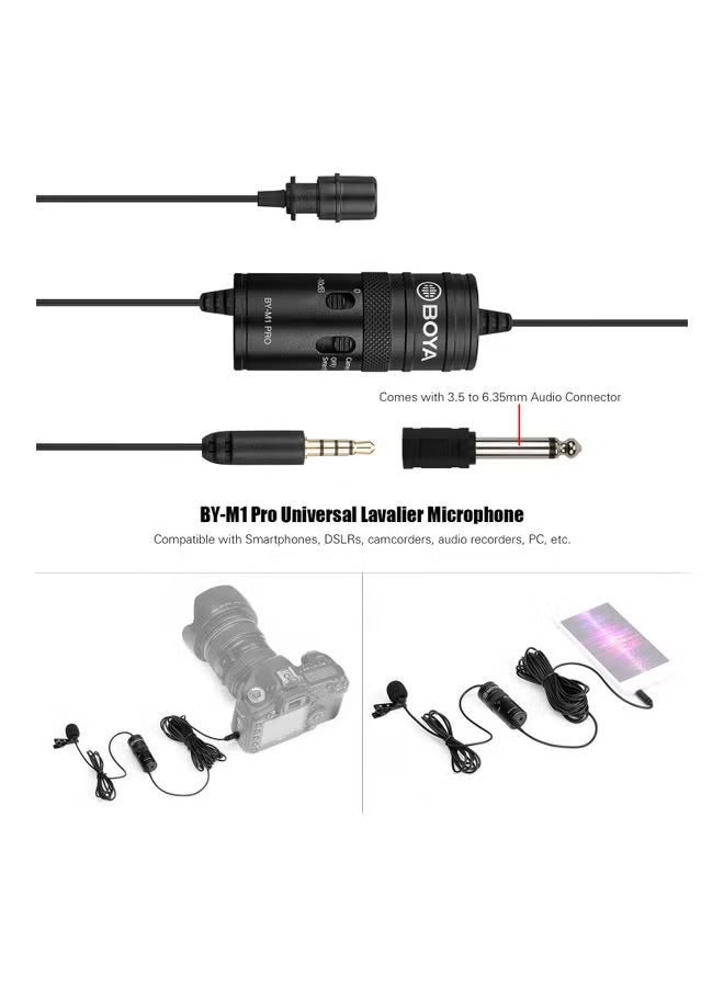 BOYA Lavalier Microphone Noise Cancelling Omnidirectional Mic with Monitoring Port for YouTube Tiktok Interview Broadcast Content Creation Model BY-M1 Pro - Image 5