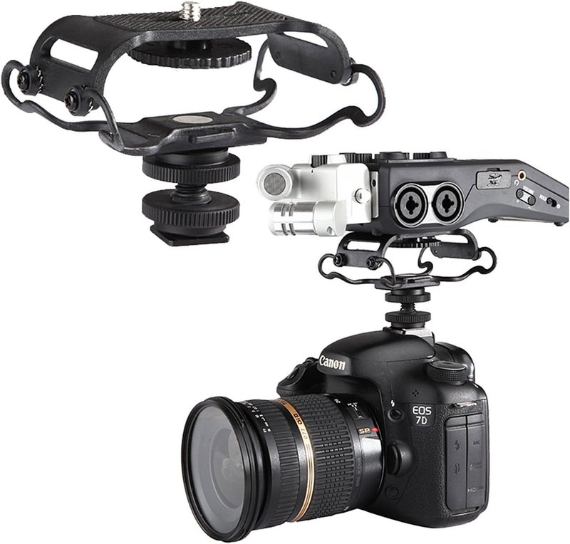 BOYA Shock Mount for Camera Recorder BOYA BYC10 Universal Microphone and Portable Recorder ShockMount  Fits The Zoom H4n H5 H6 Tascam DR40 DR05 DR07 with 14 Mounting Screw Vlog Blog Video - Image 3