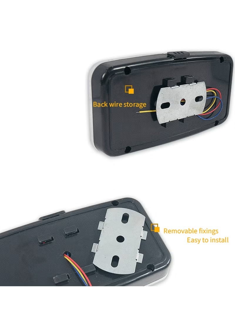 3XR Car Interior Dome Light 36 LED – 12V Universal Roof Ceiling Lamp with Switch, Iron Sheet Mount, ON/OFF/DOOR Control, White Bright Light for Van, SUV, Truck, RV, Caravan, Auto Accessories 3756 - Image 3