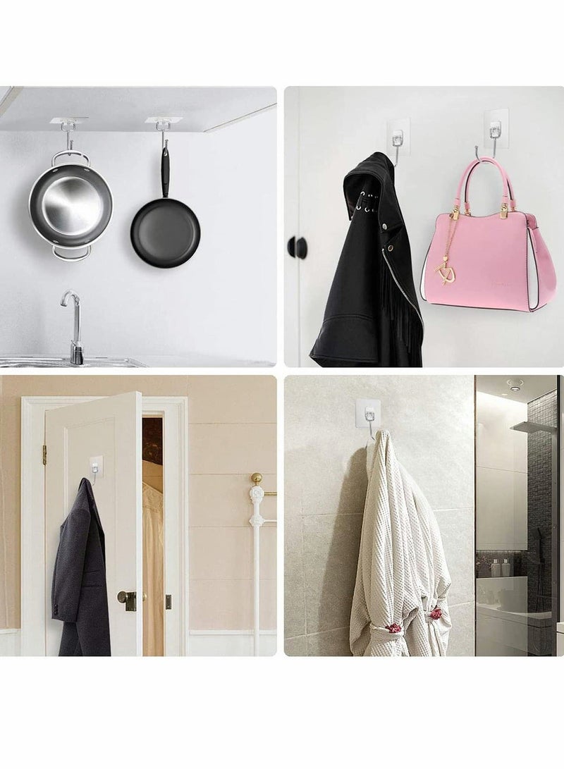 8 Pcs Waterproof And Rustproof Wall Hooks For Hanging Heavy Duty For Kitchen Bathroom Home And Office - Image 4
