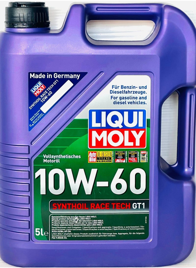 10W60 Synthoil Race Tech GT1 Engine Oil 5Ltr