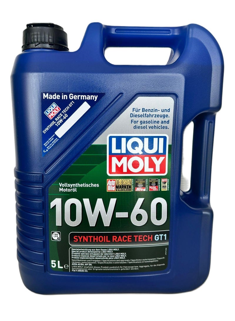 ليكوي مولي زيت محرك 10W60 Synthoil Race Tech GT1 سعة 5 لتر - Image 1