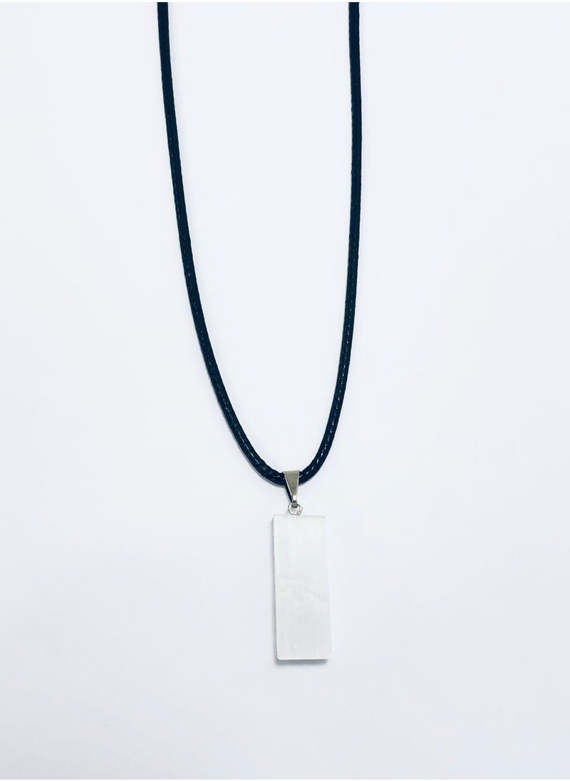 RUKN AL SAHRA - SELENITE GEMSTONE PENDANT - Image 1