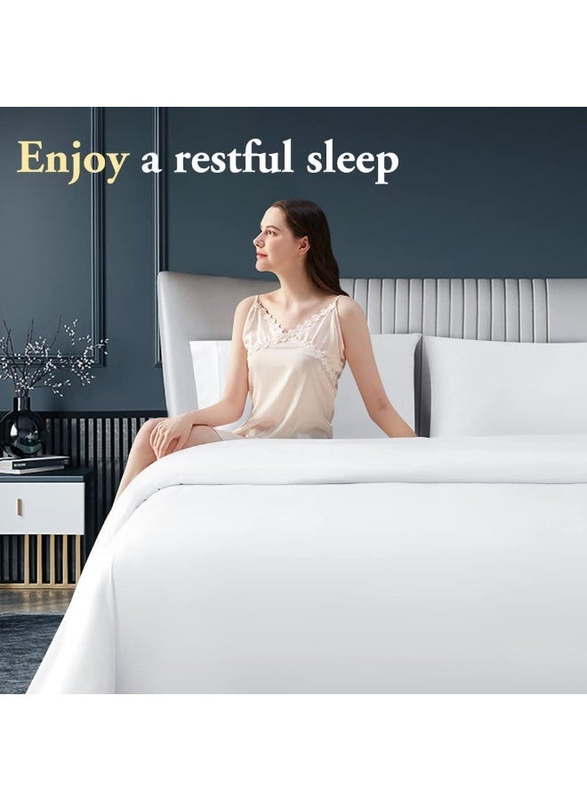 Cadrica King Size Bed Sheet Set - Premium Soft Cotton with Elegant Floral Design | Includes 1 King Fitted Sheet (180x200 cm) & 2 Pillowcases (50x75 cm) - Image 2