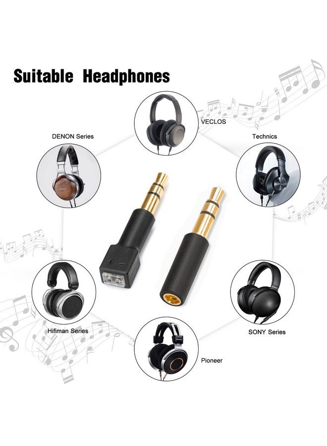 okcsc Mmcx Adapter Female To 3.5Mm Male Work For Mmcx Cable To Connected With Denon Ahd9200 Ahd7200 Ahd7100 Ahd5200 Ahd600 Headsets Black - Image 5