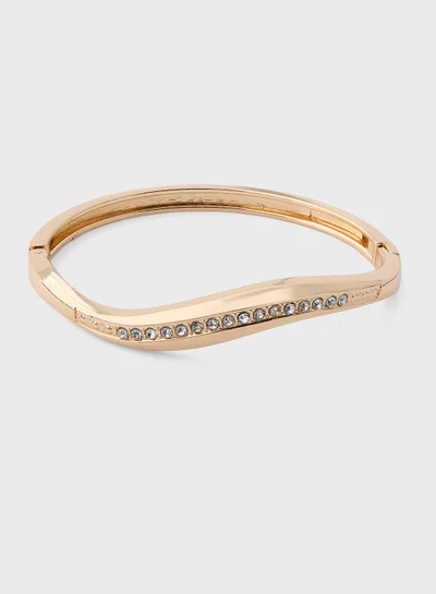 Ella Limited Edition Diamante Twisted Bangle